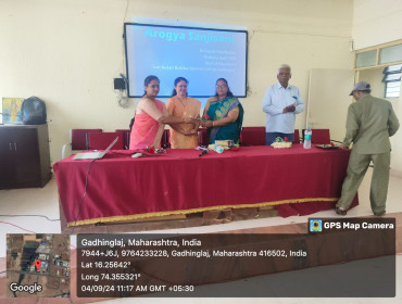 Conducted lecture on Arogya Sanjivani for students in teachers-parents meeting at Kedari Redekar Public school, Gadhinglaj